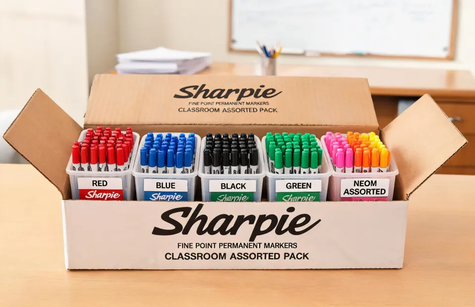 Sharpie permanent marker carton assortment